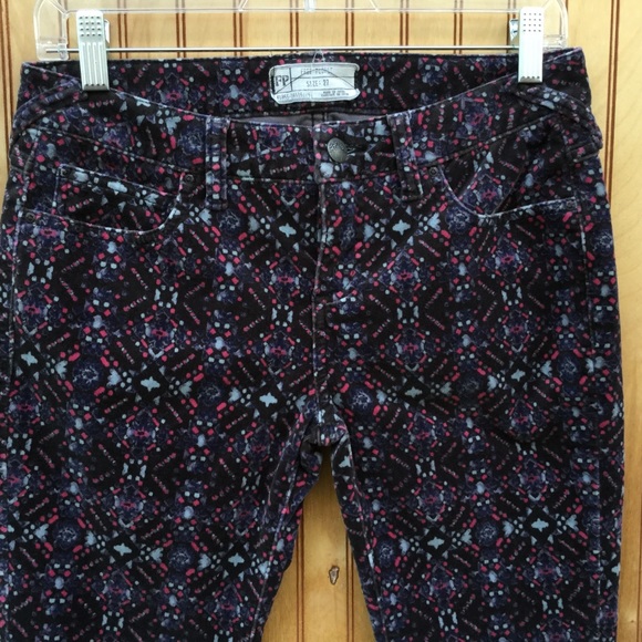 Free People Floral Skinny Crop Jeans 27 - Picture 2 of 8